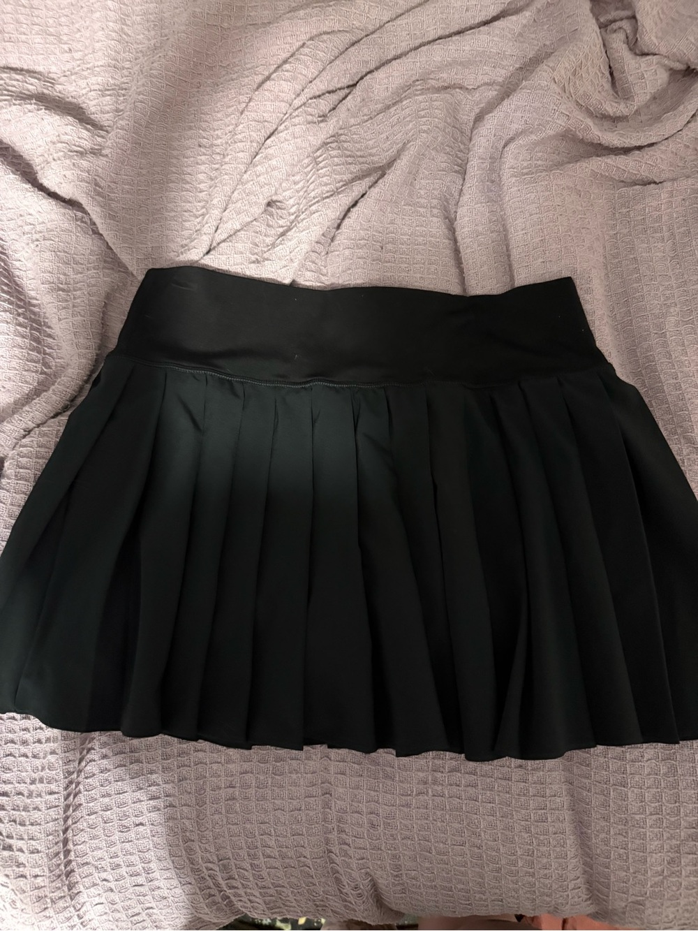 aerie Black Pleated Mini Skort